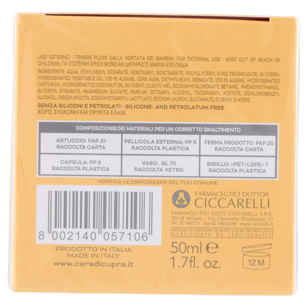 Cera di Cupra Ricette di Miele Nutriente Protettiva 50 ml